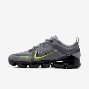 Nike Air VaporMax 2019 DRT - Férfi Utcai Cipő - Szürke/Zöld/Fekete